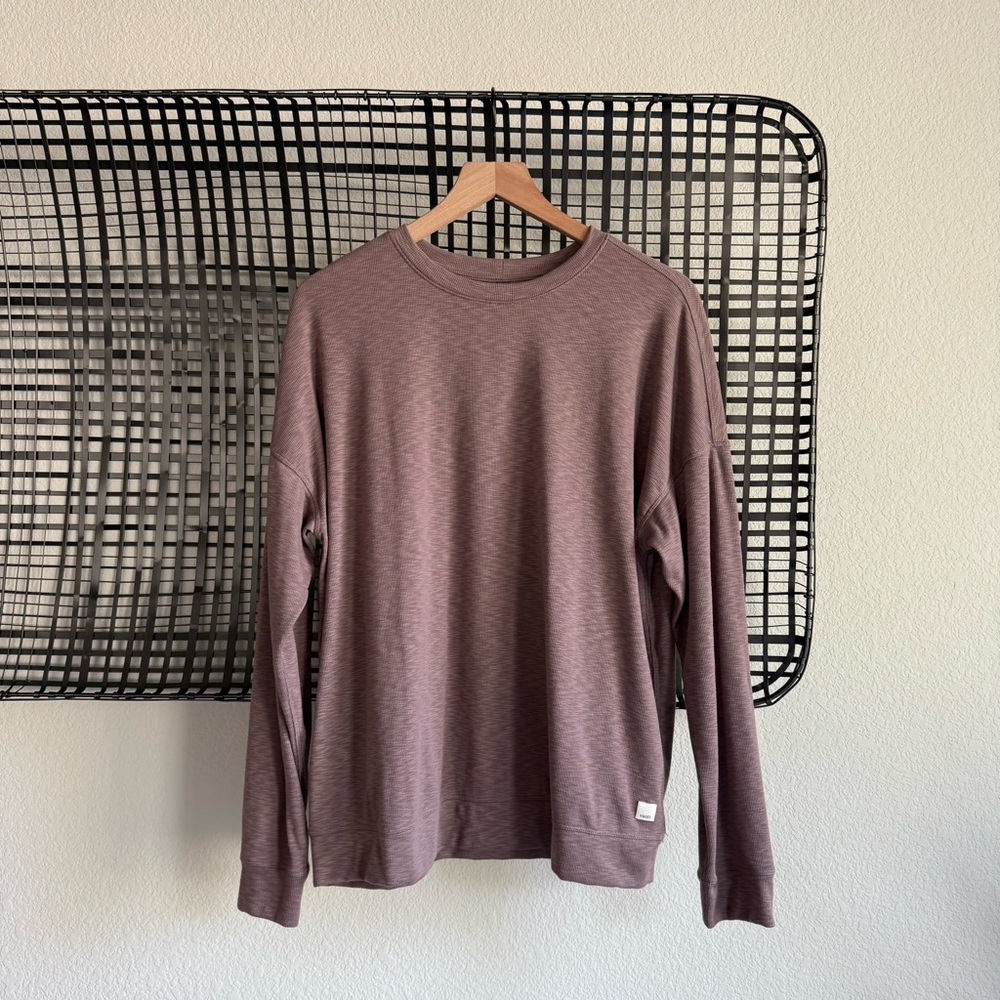 Vuori Long Sleeve Tee in Mauve